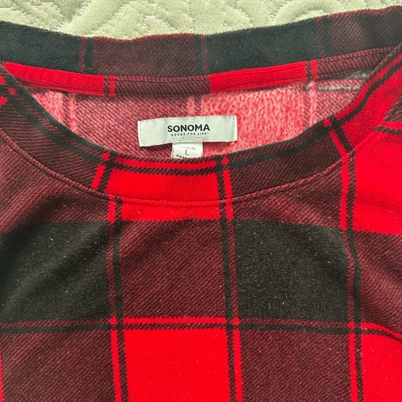 RED AND BLACK PLAID PAJAMA SET - Picture 4 of 5